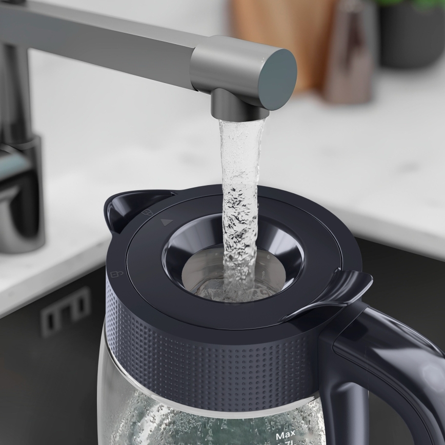 Tefal - Bollitore elettrico MORNING GLASS 1,7 l 2000W/230V