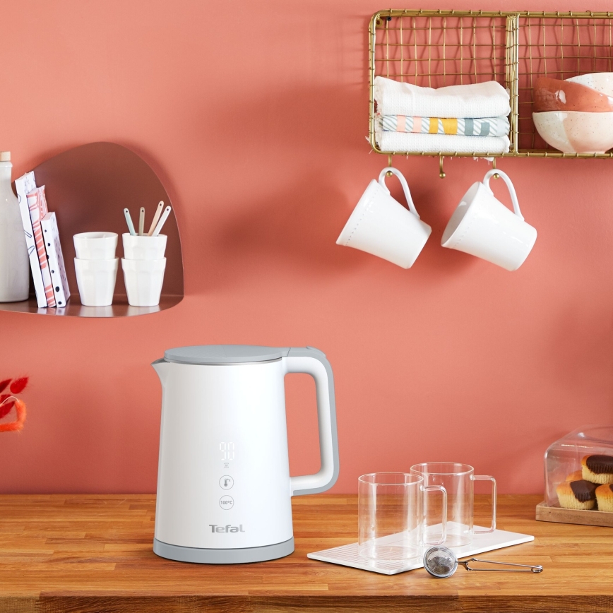 Tefal - Bollitore elettrico rapido SENSE 1 l 1800W/230V bianco
