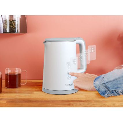 Tefal - Bollitore elettrico rapido SENSE 1 l 1800W/230V bianco