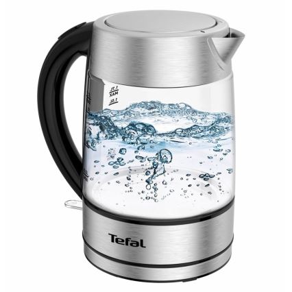 Tefal - Bollitore GLASS 1,7 l  2200W/230V cromo opaco