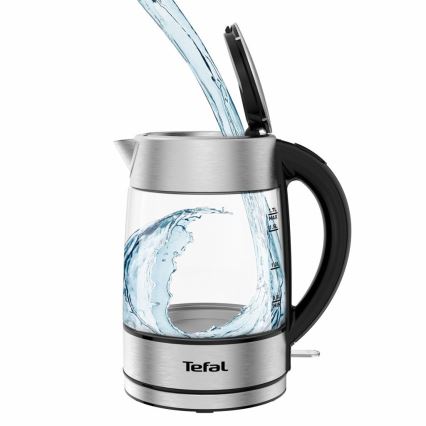 Tefal - Bollitore GLASS 1,7 l  2200W/230V cromo opaco