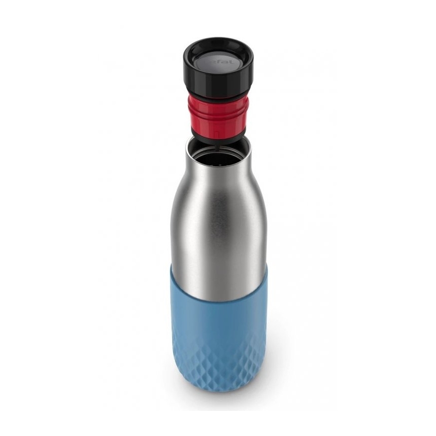 Tefal - Bottiglia 500 ml BLUDROP acciaio inossidabile/blu