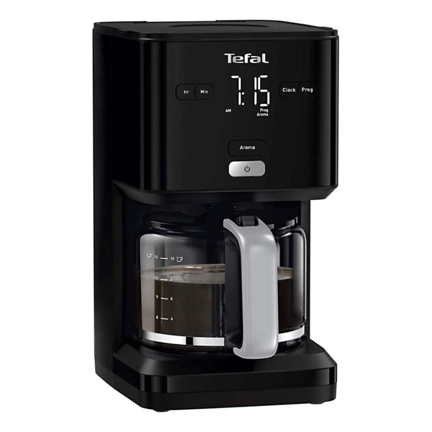 Tefal - Caffettiera a goccia con display LCD 1000W/230V nero