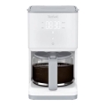 Tefal - Caffettiera a goccia con display LCD SENSE 1000W/230V bianco