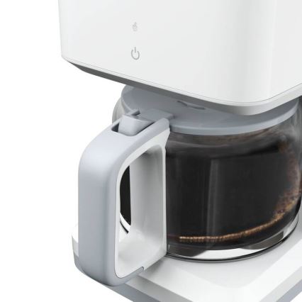 Tefal - Caffettiera a goccia con display LCD SENSE 1000W/230V bianco