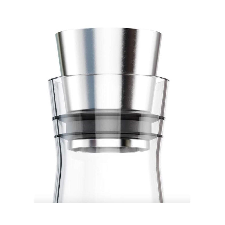 Tefal - Caraffa refrigerante in vetro FLOW SLIM 1 l acciaio inossidabile/vetro