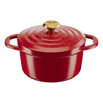 Tefal - Casseruola AIR 20 cm con coperchio, rossa
