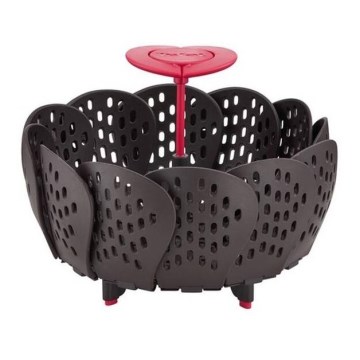 Tefal - Cestello per la cottura a vapore INGENIO nero/rosso
