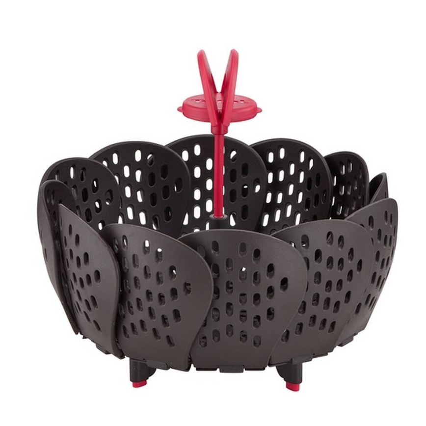 Tefal - Cestello per la cottura a vapore INGENIO nero/rosso