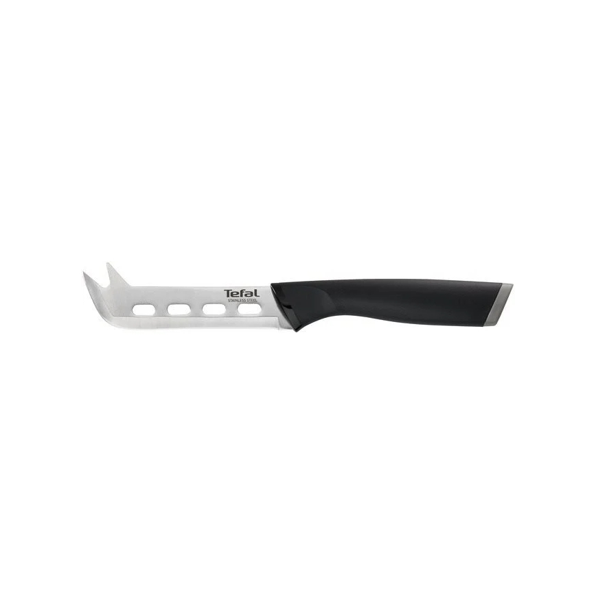 Tefal - Coltello per formaggio in acciaio inox COMFORT 12 cm cromo lucido/nero