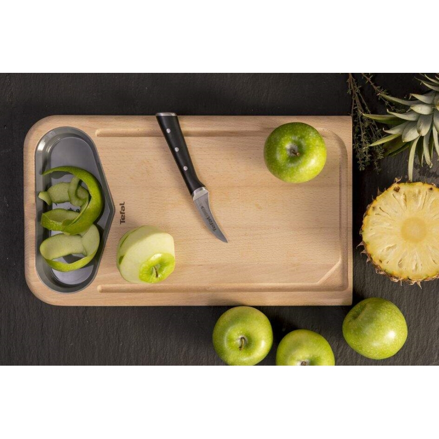 Tefal - Coltello per intaglio in acciaio inox ICE FORCE 7 cm cromo lucido/nero