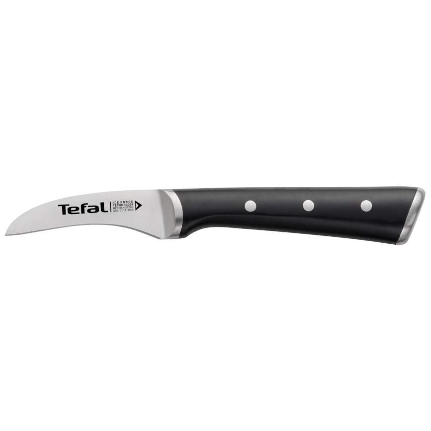 Tefal - Coltello per intaglio in acciaio inox ICE FORCE 7 cm cromo lucido/nero