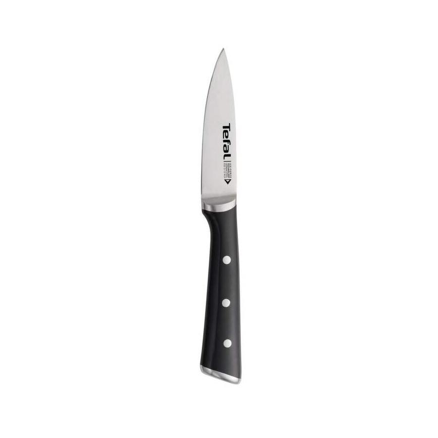 Tefal - Coltello per intaglio in acciaio inox ICE FORCE 9 cm cromo lucido/nero