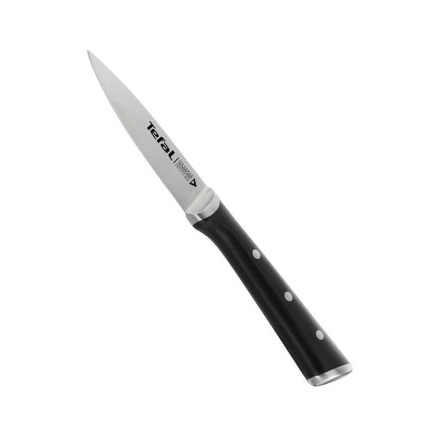 Tefal - Coltello per intaglio in acciaio inox ICE FORCE 9 cm cromo lucido/nero