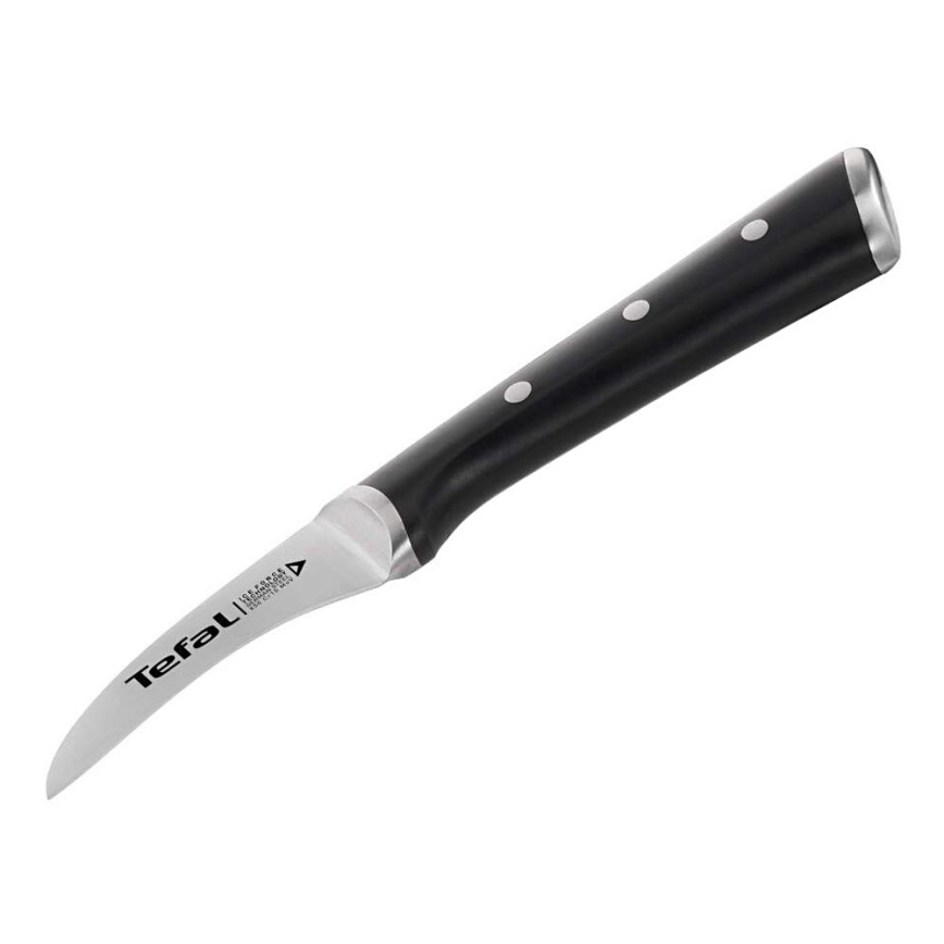 Tefal - Coltello per intaglio in acciaio inox ICE FORCE 7 cm cromo lucido/nero