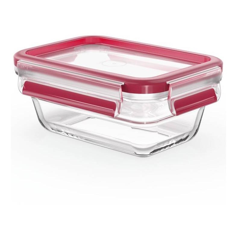 Tefal - Contenitore per alimenti 0,45 l MSEAL GLASS rosso/vetro