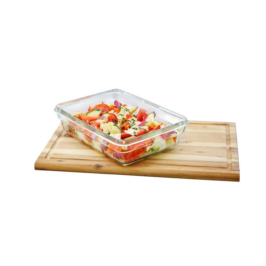 Tefal - Contenitore per alimenti 0,45 l MSEAL GLASS rosso/vetro