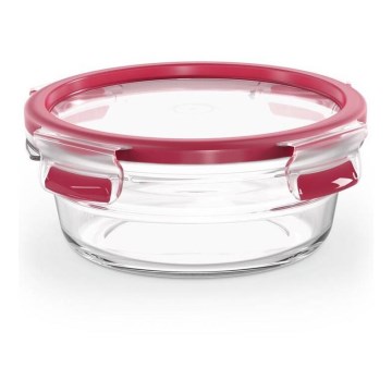 Tefal - Contenitore per alimenti 0,6 l MSEAL GLASS rosso/vetro