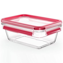 Tefal - Contenitore per alimenti 0,85 l MSEAL GLASS rosso/vetro