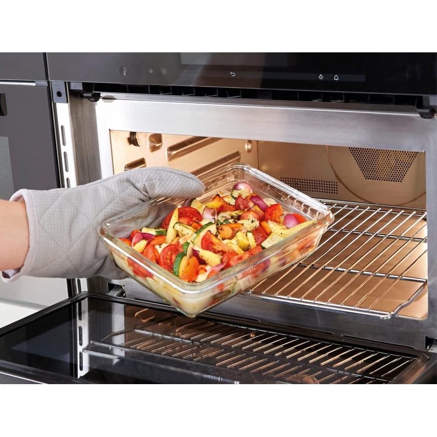 Tefal - Contenitore per alimenti 1,3 l MSEAL GLASS rosso/vetro