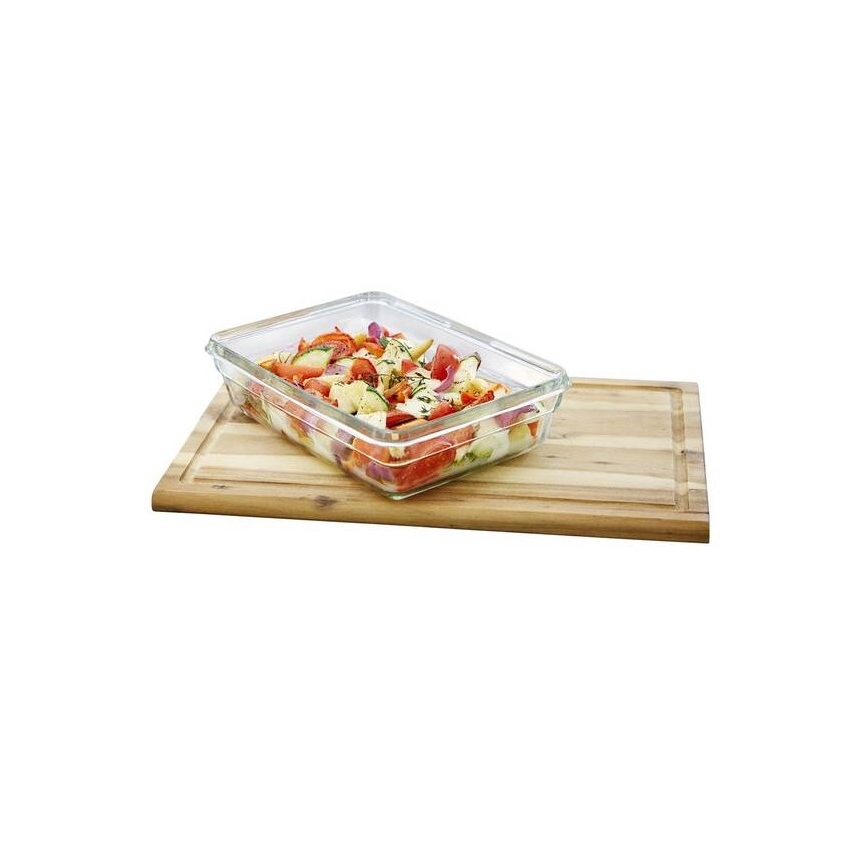 Tefal - Contenitore per alimenti 2 l MSEAL GLASS rosso/vetro