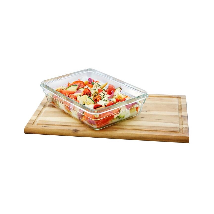 Tefal - Contenitore per alimenti 3 l MSEAL GLASS rosso/vetro