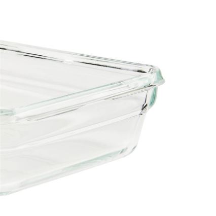 Tefal - Contenitore per alimenti MSEAL GLASS 1,1 l, rosso/vetro