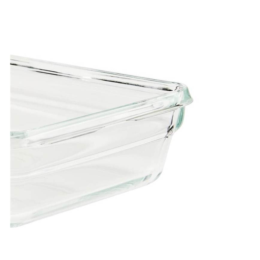 Tefal - Contenitore per alimenti MSEAL GLASS 1,1 l, rosso/vetro