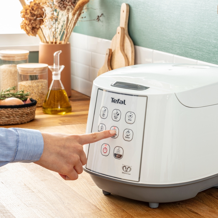 Tefal - Cuociriso 8 in 1 EASY COOK 750W/230V 5 l bianco
