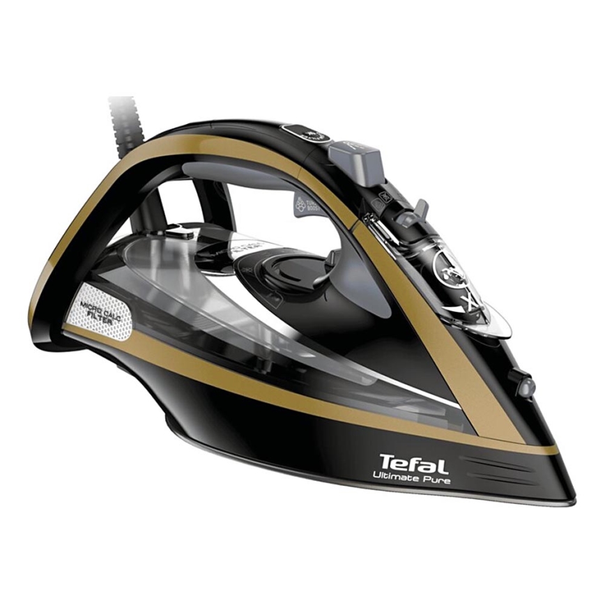 Tefal - Ferro a vapore ULTIMATE PURE 3000W/230V oro/nero