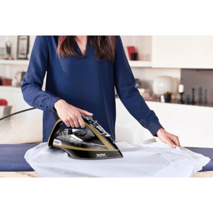 Tefal - Ferro a vapore ULTIMATE PURE 3000W/230V oro/nero