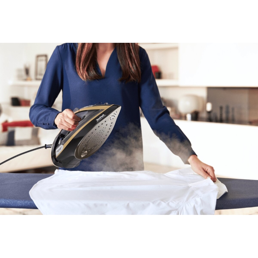 Tefal - Ferro a vapore ULTIMATE PURE 3000W/230V oro/nero