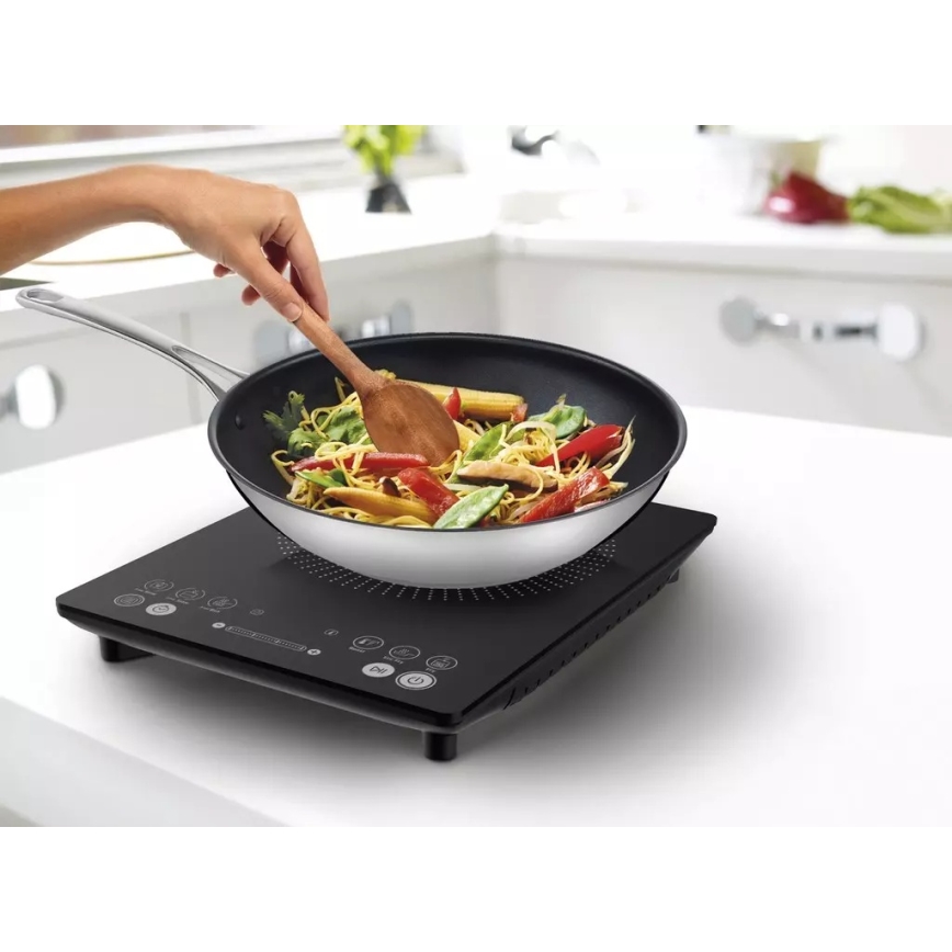 Tefal - Fornello a induzione EVERYDAY SLIM 2100W/230V, nero