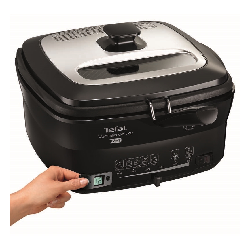 Tefal - Friggitrice 2 l VERSALION DE LUXE 7in1 1600W/230V nero