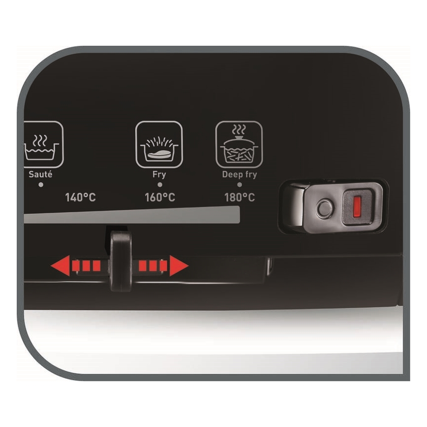 Tefal - Friggitrice 2 l VERSALION DE LUXE 7in1 1600W/230V nero