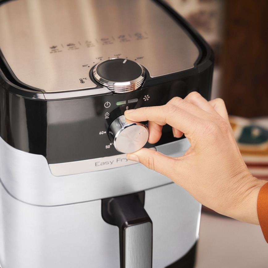 Tefal - Friggitrice ad aria 4,2 l EASY FRY&GRILL 2 in 1 1550W/230V in acciaio inox
