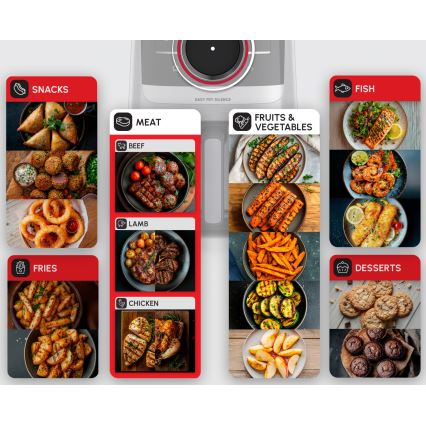 Tefal - Friggitrice ad aria 5 l EASY FRY SILENCE SMART 1400-1670W/230V