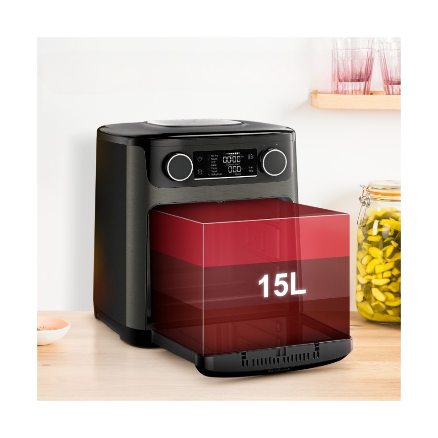 Tefal - Friggitrice ad aria calda 15 l EASY FRY 9 in 1 1800W/230V nera