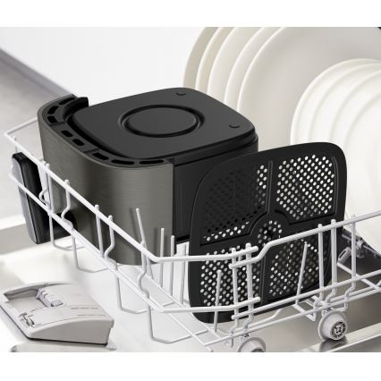 Tefal - Friggitrice ad aria da 5 l EASY FRY SILENCE COAL 1400-1670W/230V