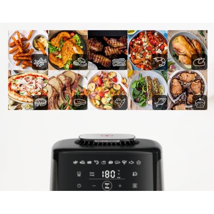 Tefal - Friggitrice ad aria da 5 l EASY FRY SILENCE COAL 1400-1670W/230V