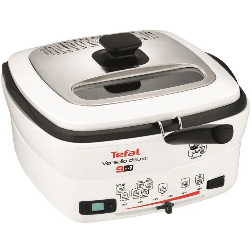 Tefal - Friggitrice multifunzione 9in1 VERSALIO DE LUXE 1600W/230V 2 l bianco