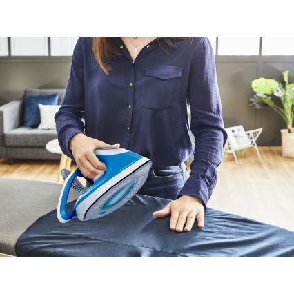Tefal - Generatore di vapore EXPRESS AIRGLIDE 2800W/230V blu