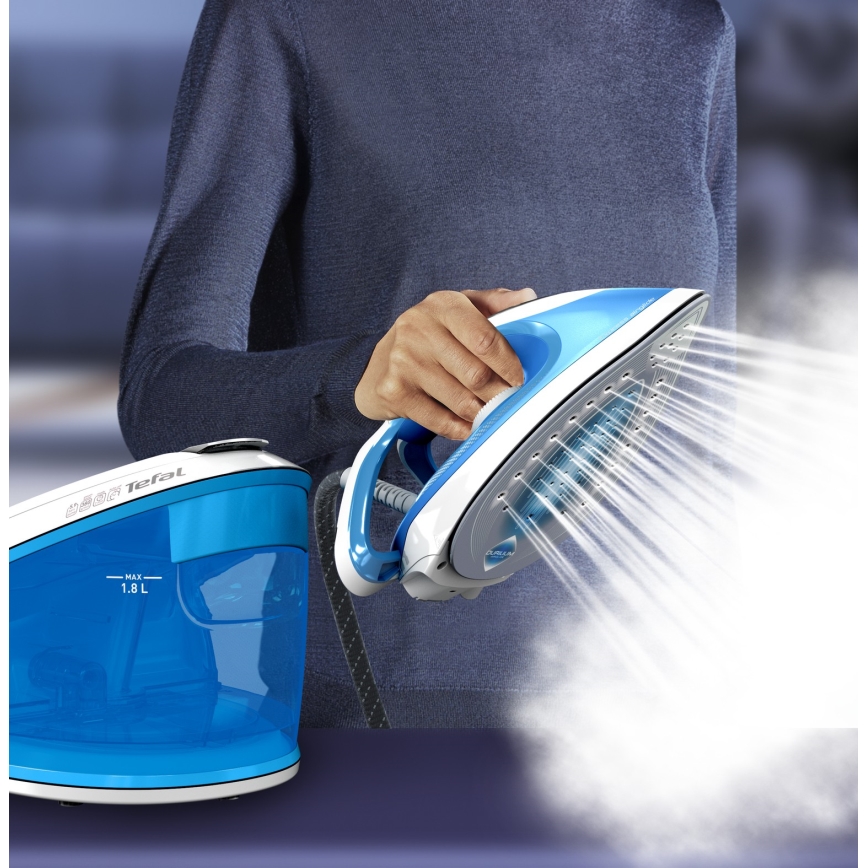 Tefal - Generatore di vapore EXPRESS AIRGLIDE 2800W/230V blu