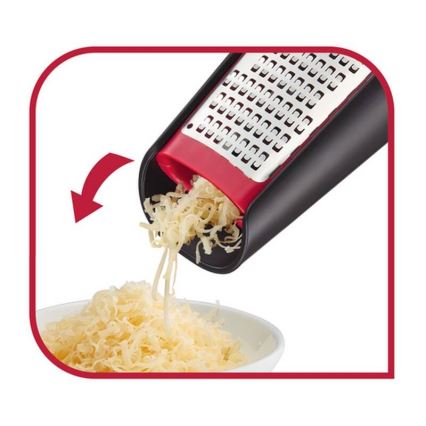 Tefal - Grattugia manuale a doppia faccia INGENIO acciaio inox/nero