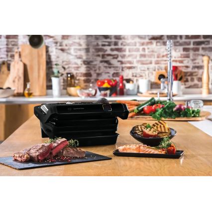 Tefal - Griglia a contatto OPTIGRILL ELITE 2000W/230V nero