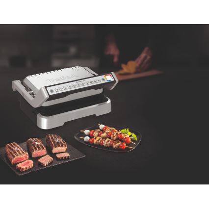 Tefal - Grill a contatto OPTIGRILL 2 in 1 2100W/230V in acciaio inox