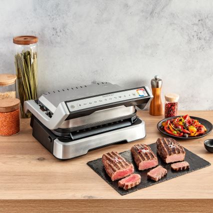 Tefal - Grill a contatto OPTIGRILL 2 in 1 2100W/230V in acciaio inox