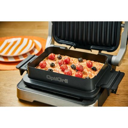 Tefal - Grill a contatto OPTIGRILL 2100W/230V cromo opaco