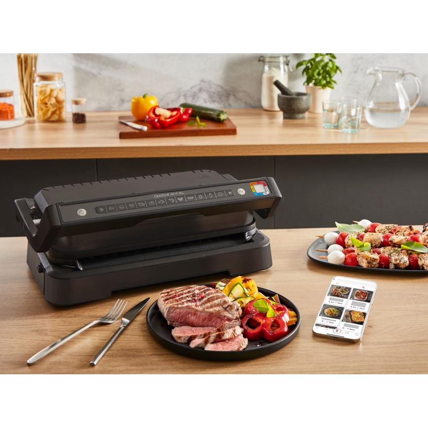 Tefal - Grill a contatto OPTIGRILL 2200W/230V nero