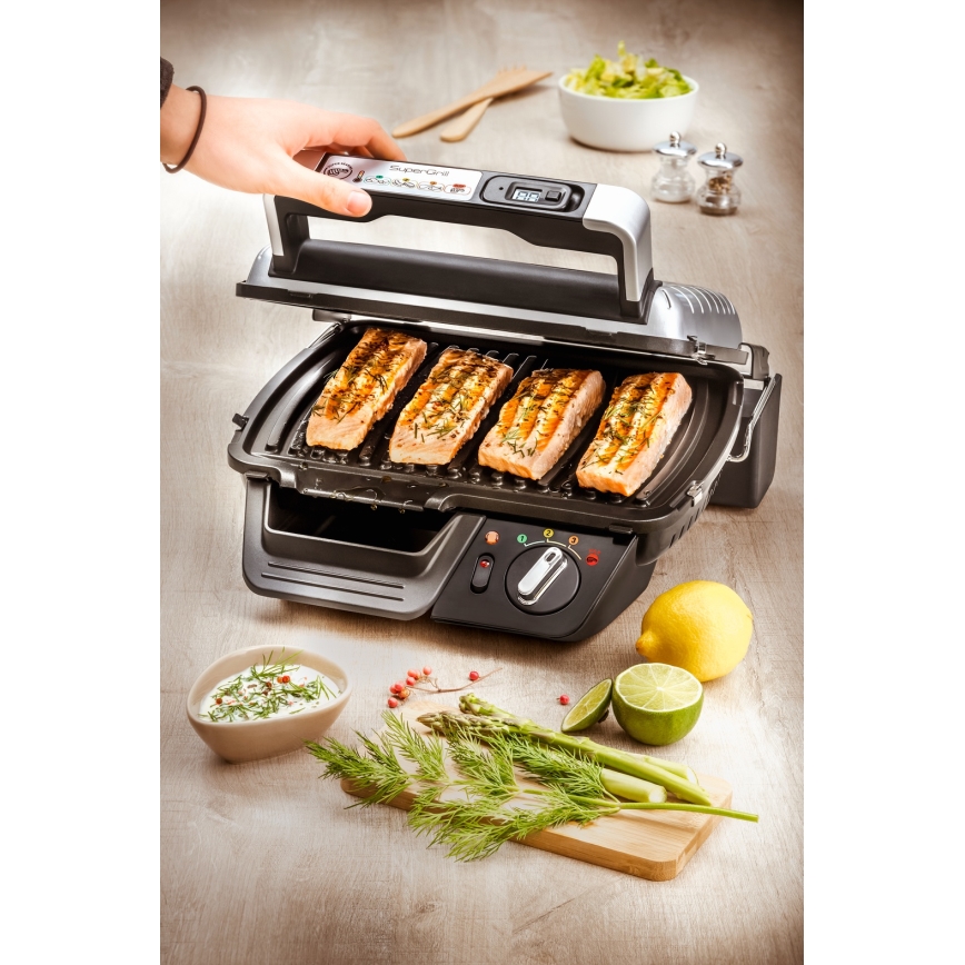 Tefal - Grill a contatto SUPERGRILL 2000W/230V
